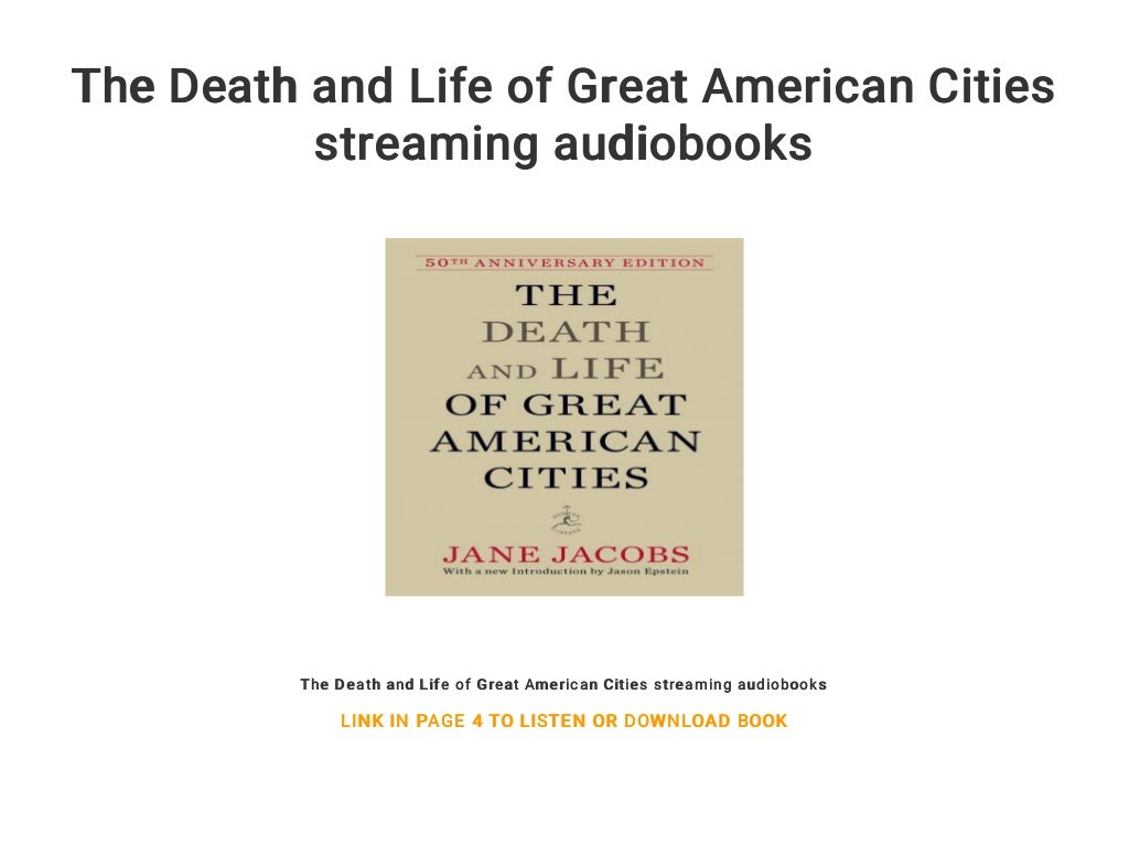 The Death and Life of Great American Cities streaming audiobooks