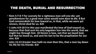 Begotten Death The death burial and resurrection | PPTX