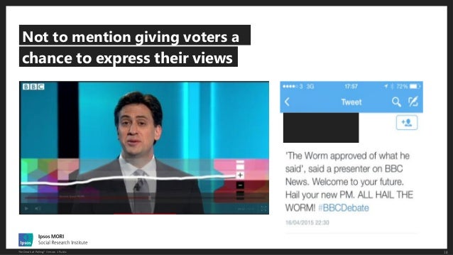 18The Death of Polling? Version 1 Public
Not to mention giving voters a
chance to express their views
 