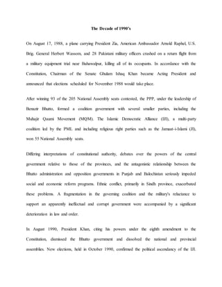 The decade of 1990 | DOCX