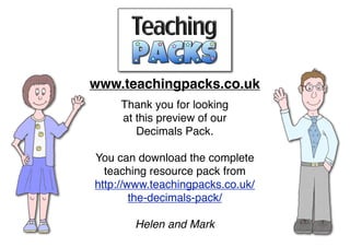 The Decimals Pack | PDF