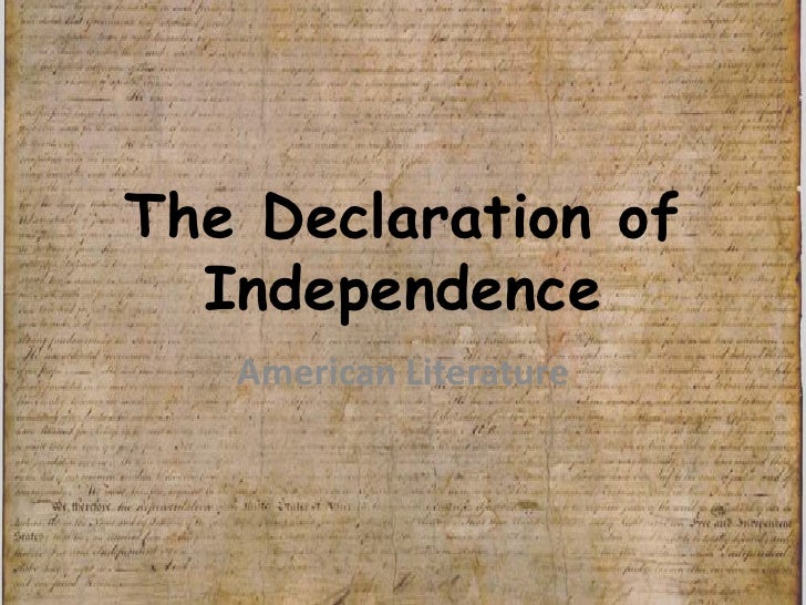 The Declaration Of Independance
