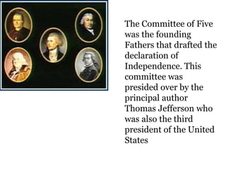 committee who drafted the declaration of independence