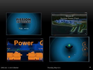 CNIE 2012 © 2012 K.Becker   Thursday, May-10-12   18
 