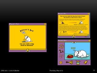 CNIE 2012 © 2012 K.Becker   Thursday, May-10-12   20
 