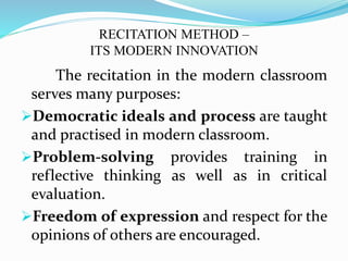 The deductive, inductive and recitation method of teaching | PPTX ...