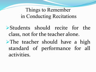The deductive, inductive and recitation method of teaching | PPTX ...