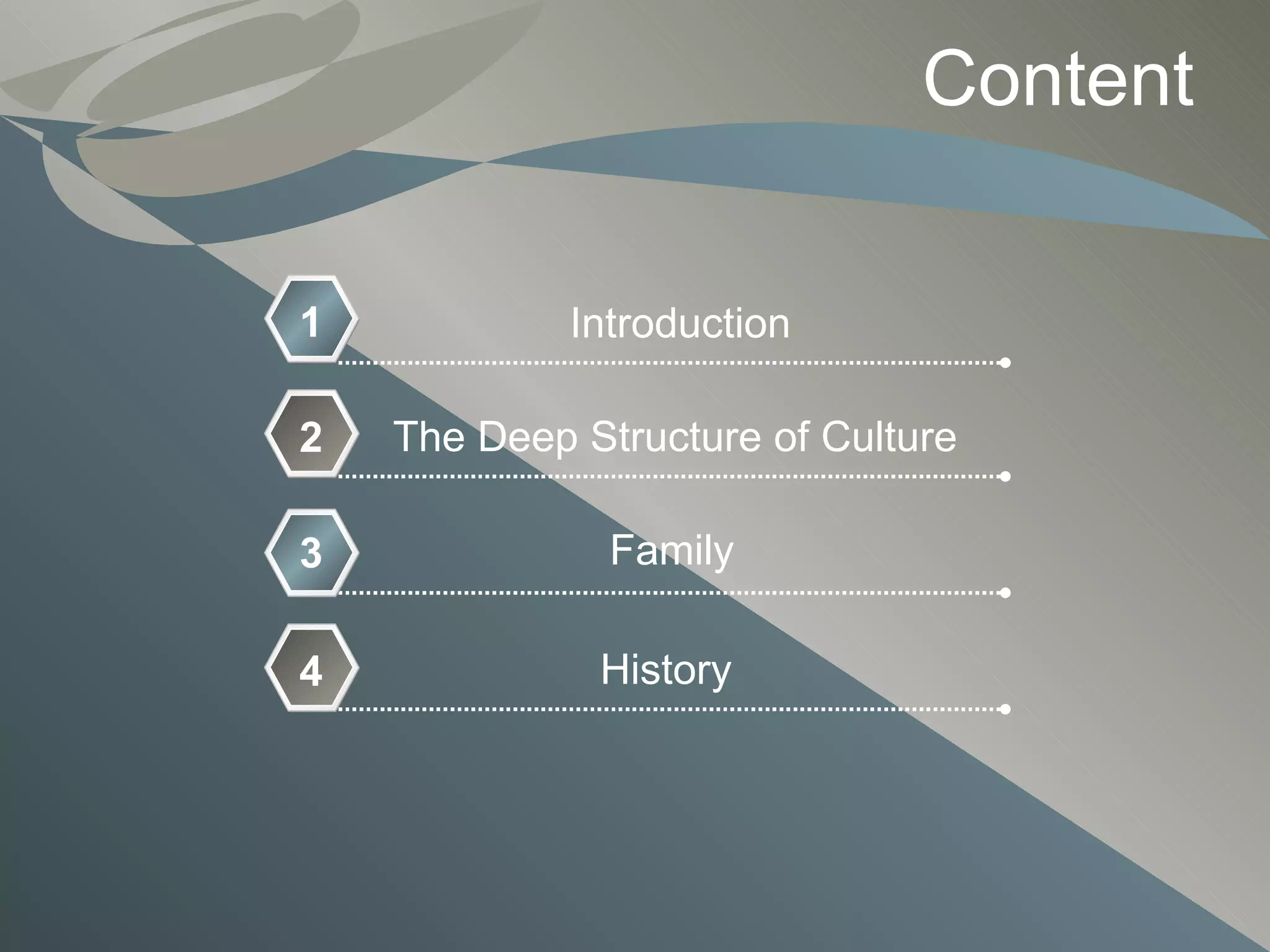 The Deep Structure Of Cultures | PPT