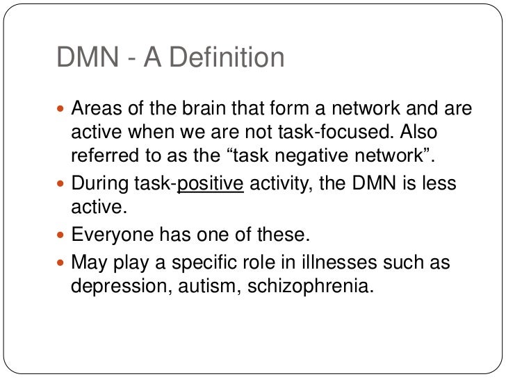 The Default Mode Network