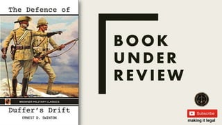BOOK
UNDER
REVIEW
making it legal
 