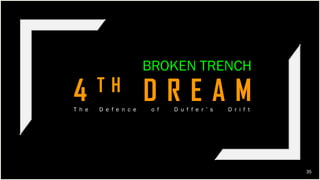 35
4 T H D R E A M
BROKEN TRENCH
T h e D e f e n c e o f D u f f e r ’ s D r i f t
 