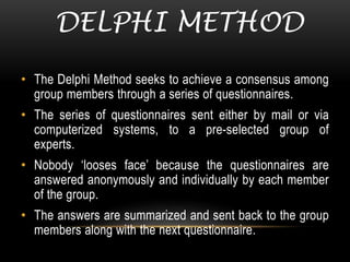 The delphi method final ppt | PPTX