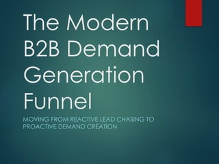 The Demand Generation Funnel Explained for Modern B2B Teams | PPTX