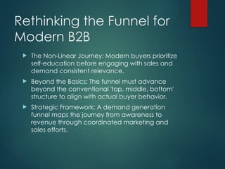 The Demand Generation Funnel Explained for Modern B2B Teams | PPTX