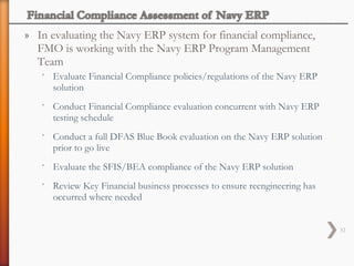 The Department of the Navy Financial management (ERP)