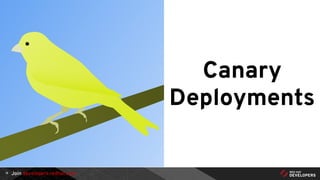 Join developers.redhat.com18
Canary
Deployments
 