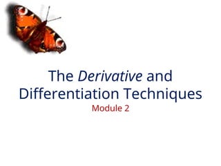 Comprehensive Guide to Derivatives and Differentiation Techniques in ...