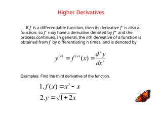 Comprehensive Guide to Derivatives and Differentiation Techniques in ...