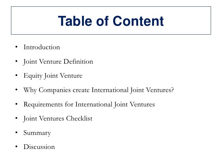 joint venture definition marketing joint venture definition marketing