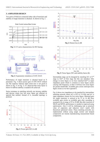 The design & simulation of low noise amplifier for 1 2.8 ghz using aln ...