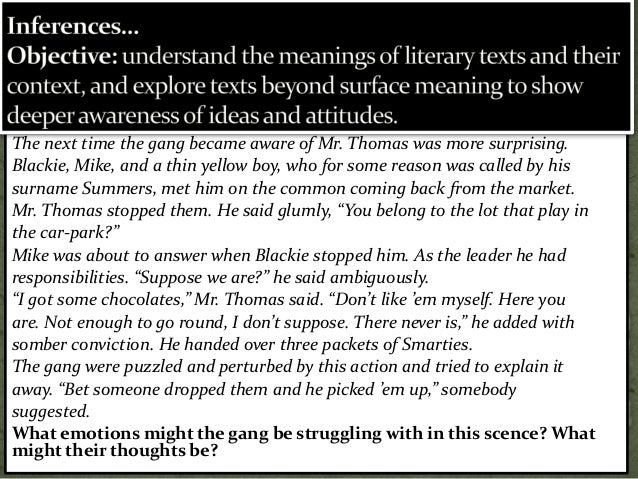 Essay of the destructors