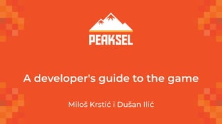 A developer's guide to the game
Miloš Krstić i Dušan Ilić
 