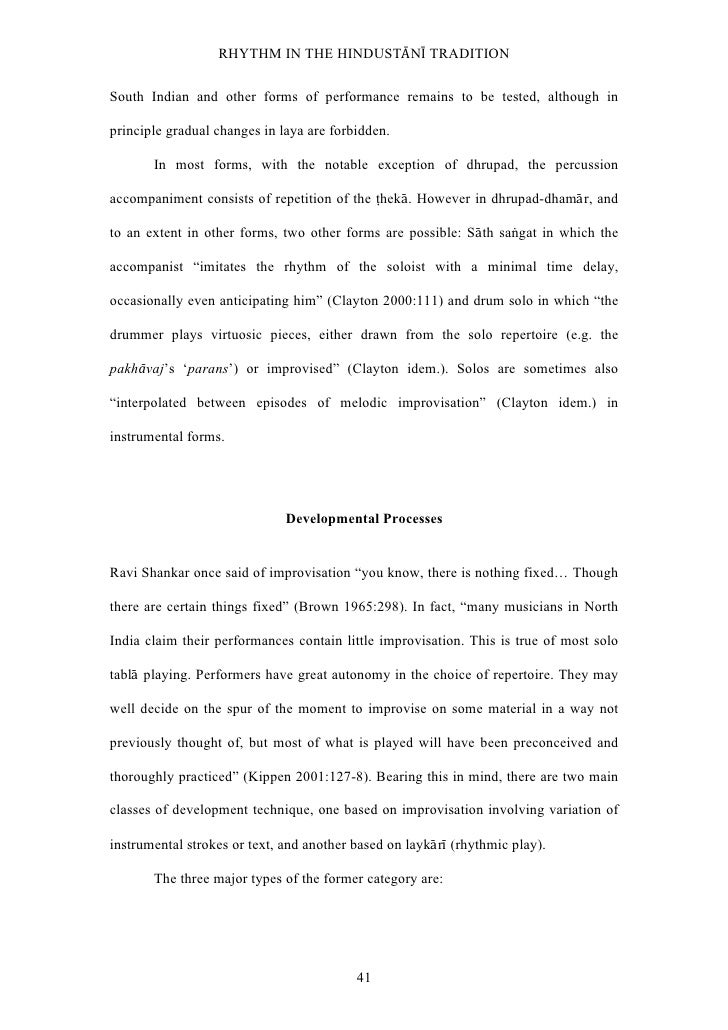 Research papers on indian classical music