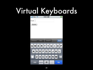 Virtual Keyboards




        34
 