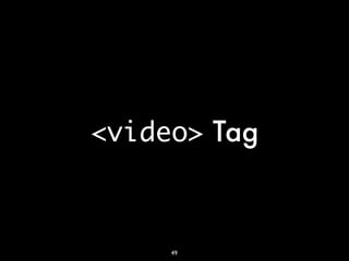 <video> Tag



     49
 