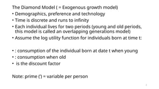 Presentation on the Diamond Model - Economics | PPTX