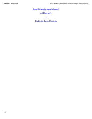 The diary of anne frank act 2 scene 1 5 | PDF