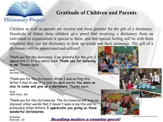 The Dictionary Project | PPT