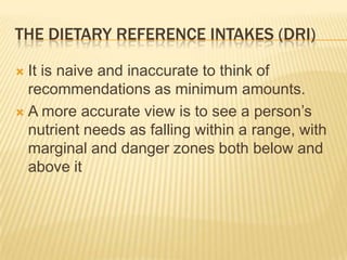 The Dietary Reference Intakes (Dri) | PPTX