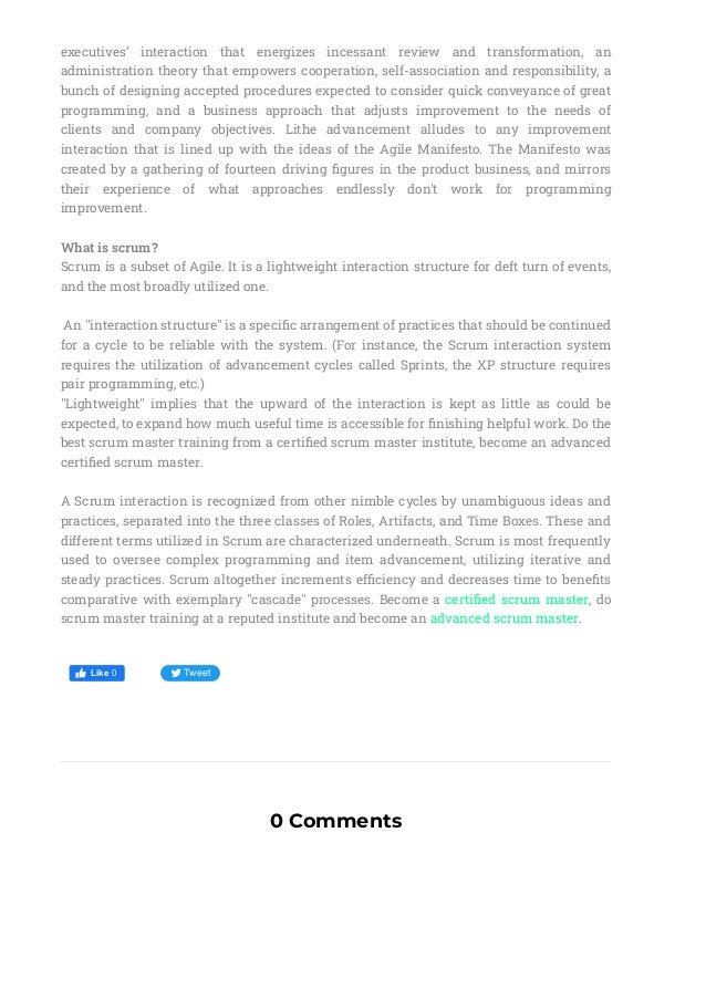 The Difference Between Agile And Scrum Explained pdf