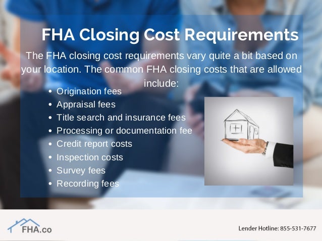is down payment included in closing costs fha