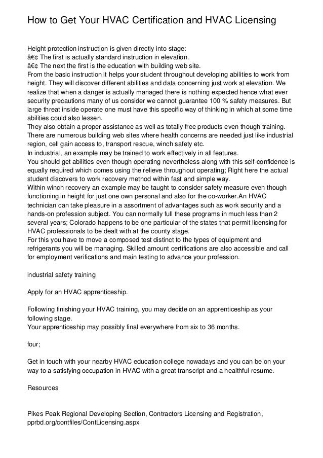 How to Get Your HVAC Certification and HVAC Licensing