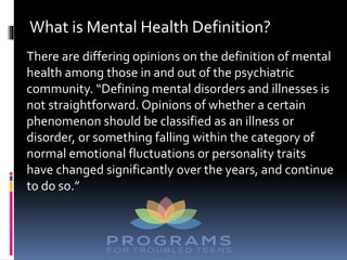 The Difference Between Mental Health and Mental Illness - Troubled ...