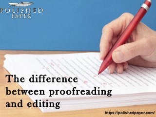 Presentation Title
Your company information
The difference
between proofreading
and editing
https://polishedpaper.com/
 