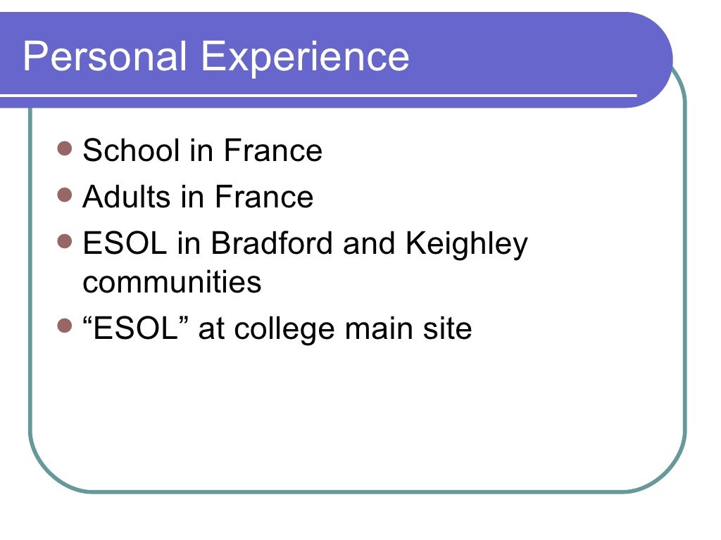 The Differences Between Efl, Esol And Eal