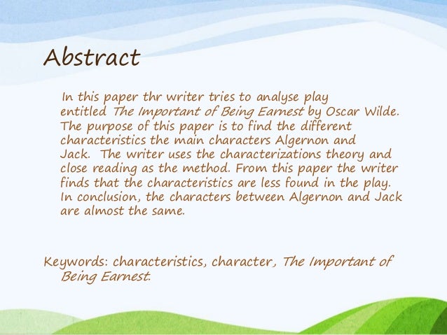 The Different Characteristics Between Algernon And Jack In The Import