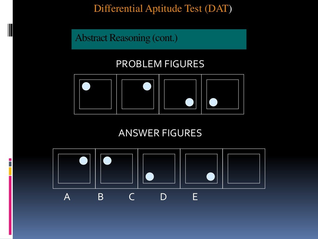 The differential aptitude test (dat)
