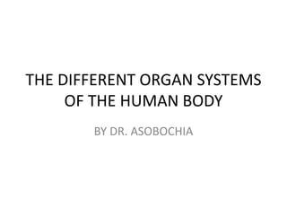THE DIFFERENT ORGAN SYSTEMS OF THE HUMAN BODY.pptx