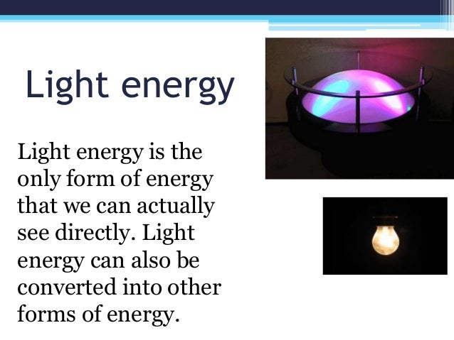 the different types of energy different types of energy