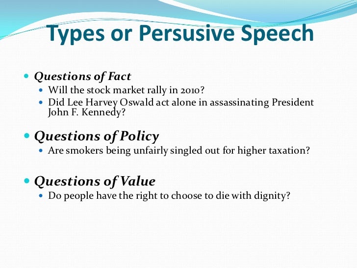 speech value topics