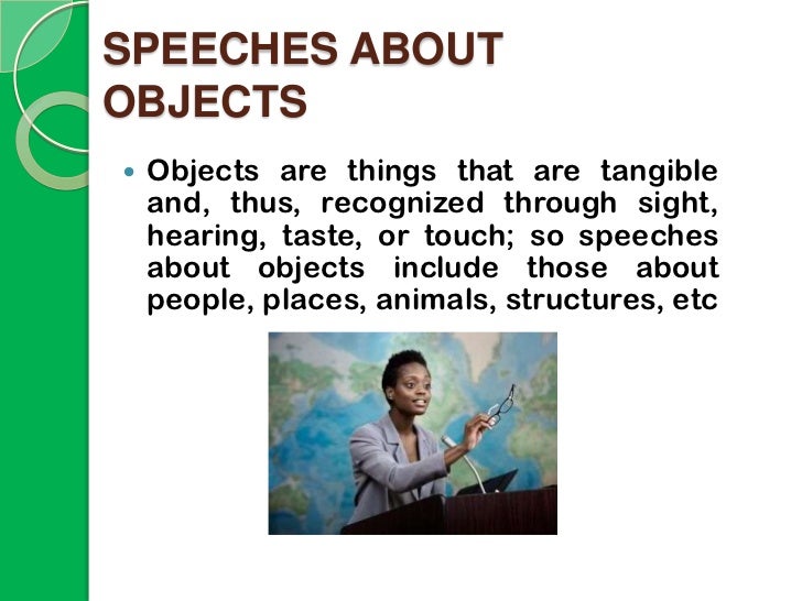 The different types of speeches