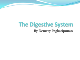 The Digestive System By DemvryPagkatipunan 