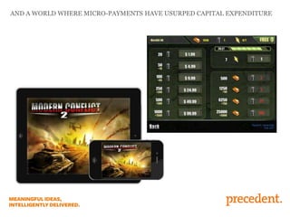 AND A WORLD WHERE MICRO-PAYMENTS HAVE USURPED CAPITAL EXPENDITURE

 