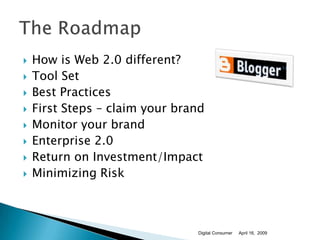 The Digital Consumer: Web 2.0 Roadmap for Healthcare Organizations