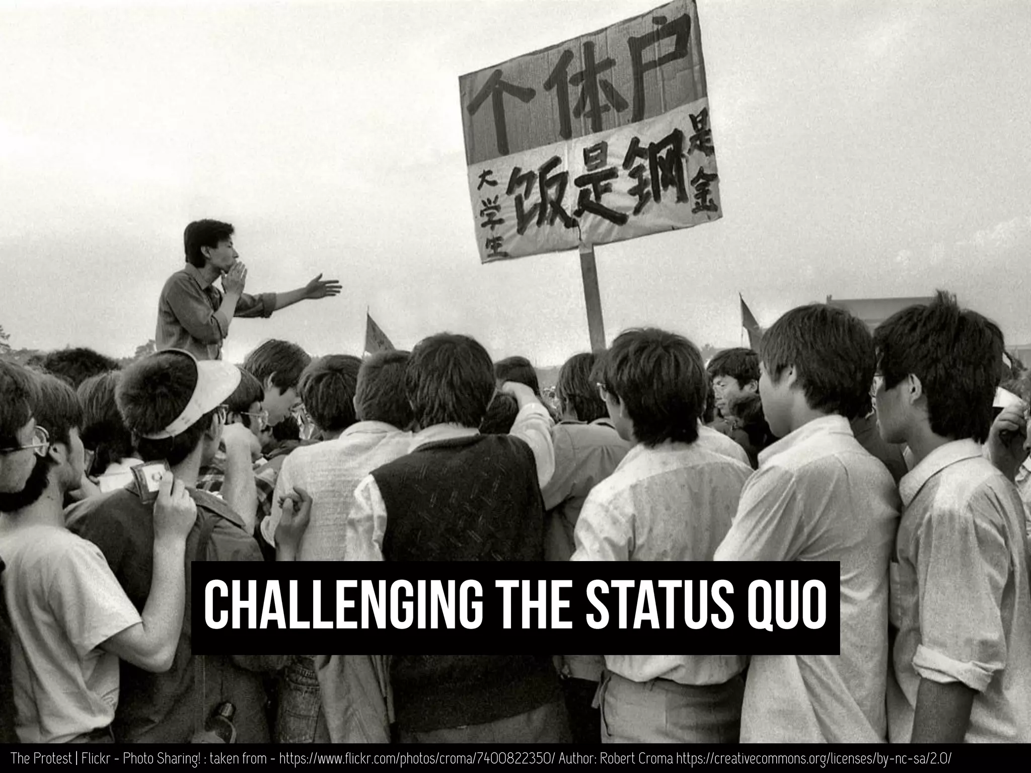 The Protest | Flickr - Photo Sharing! : taken from - https://www.flickr.com/photos/croma/7400822350/ Author: Robert Croma https://creativecommons.org/licenses/by-nc-sa/2.0/
 