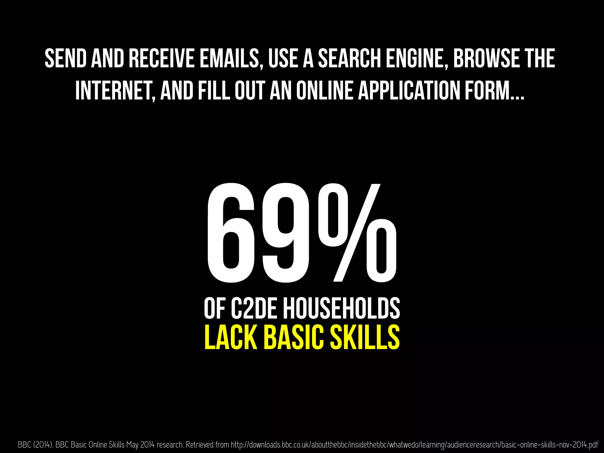 BBC (2014). BBC Basic Online Skills May 2014 research. Retrieved from http://downloads.bbc.co.uk/aboutthebbc/insidethebbc/whatwedo/learning/audienceresearch/basic-online-skills-nov-2014.pdf
 